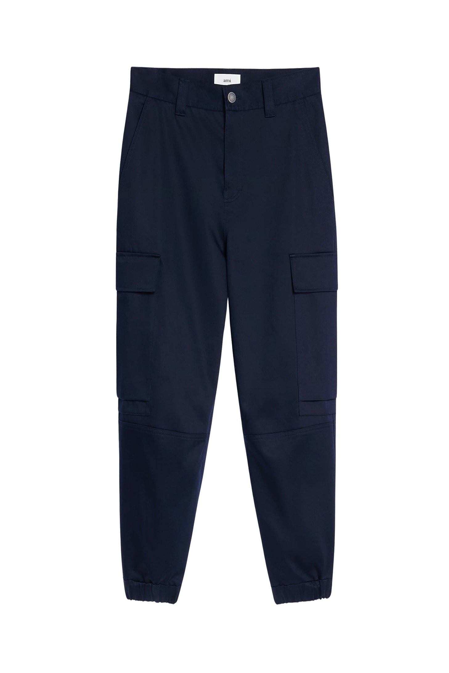 Cargo trousers with elasticated hems - Nautic Blue