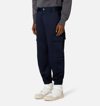Pantalon cargo à ourlets élastiqués - Nautic Blue