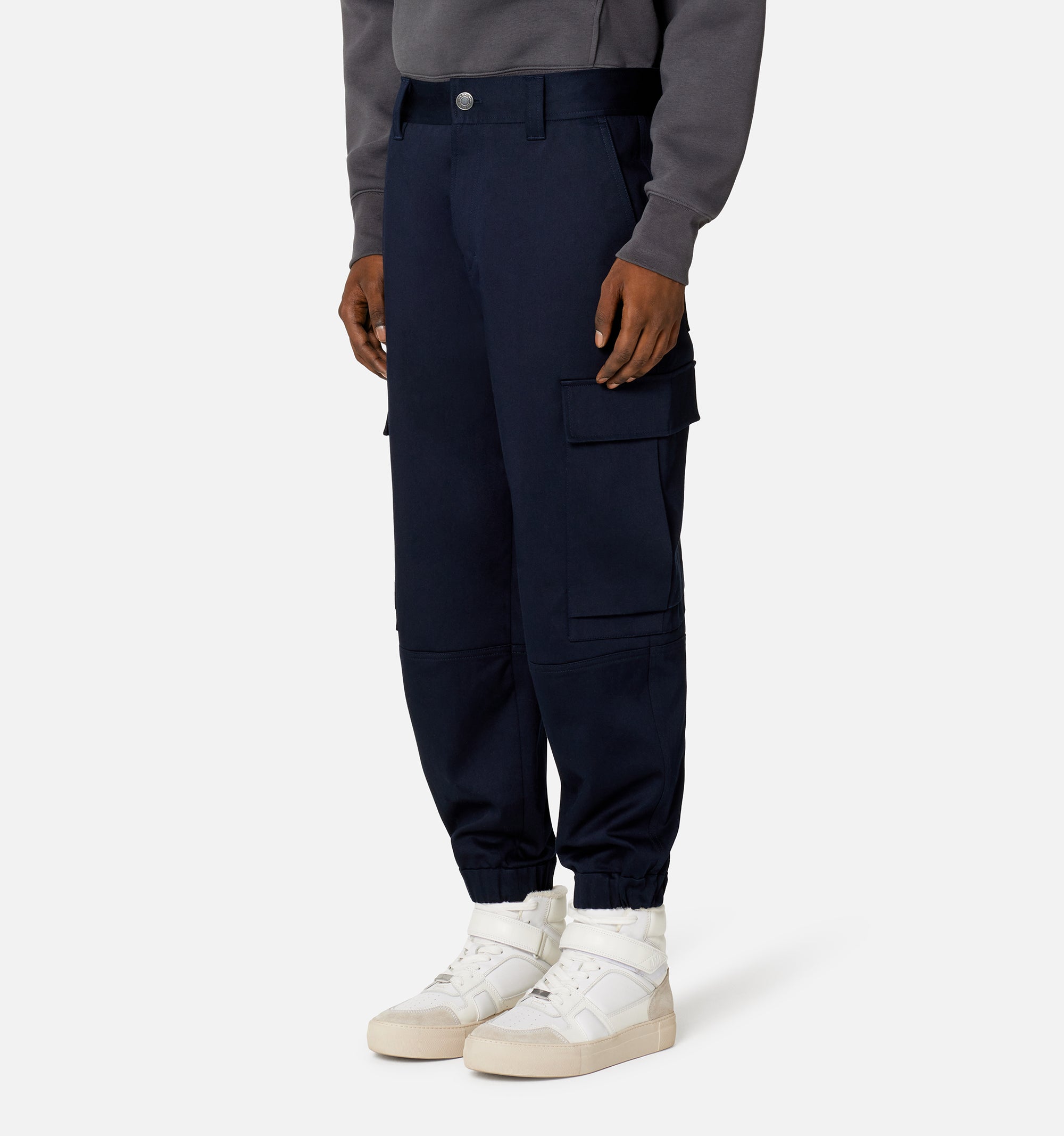 Pantalon cargo à ourlets élastiqués - Nautic Blue