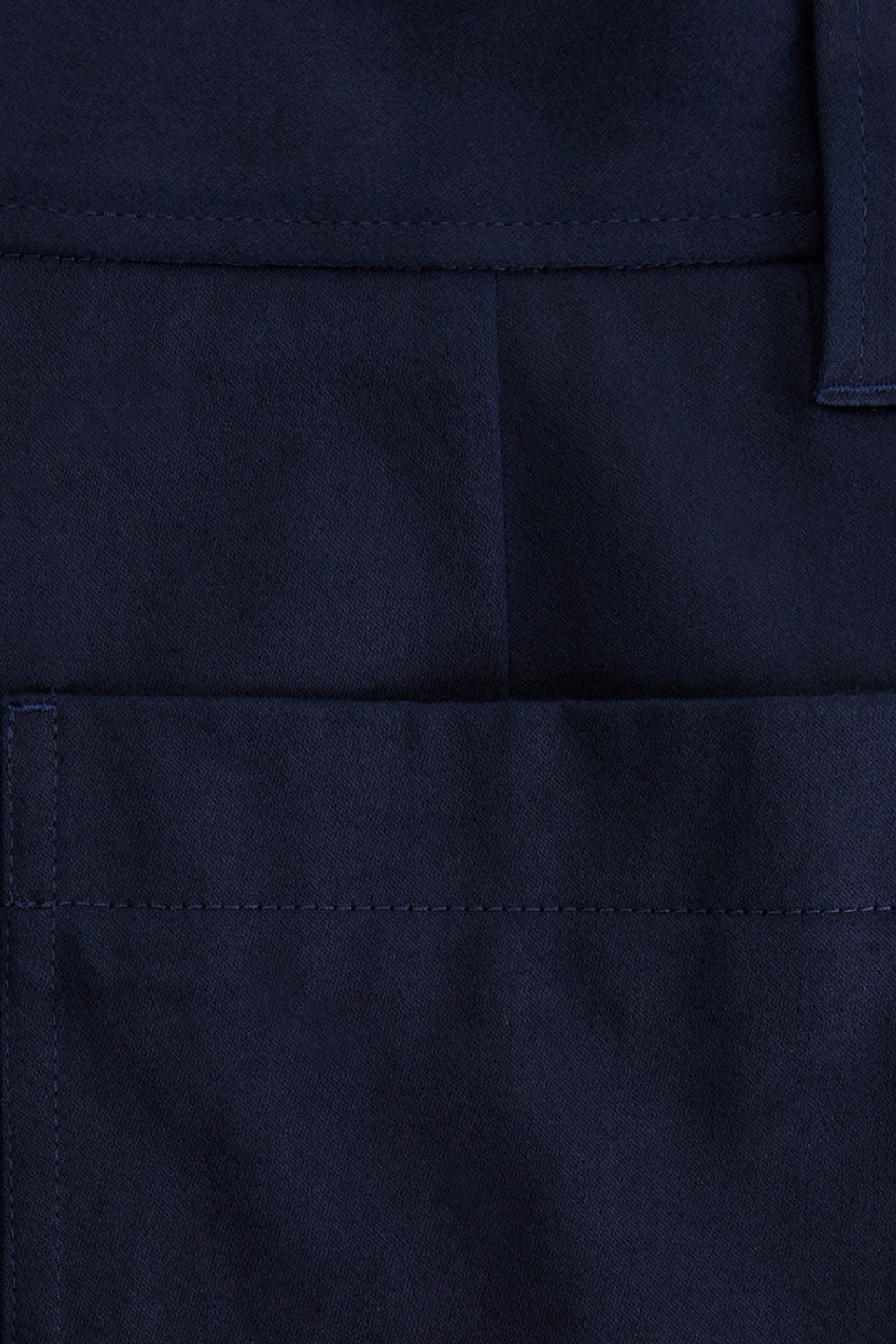 Cargo trousers with elasticated hems - Nautic Blue