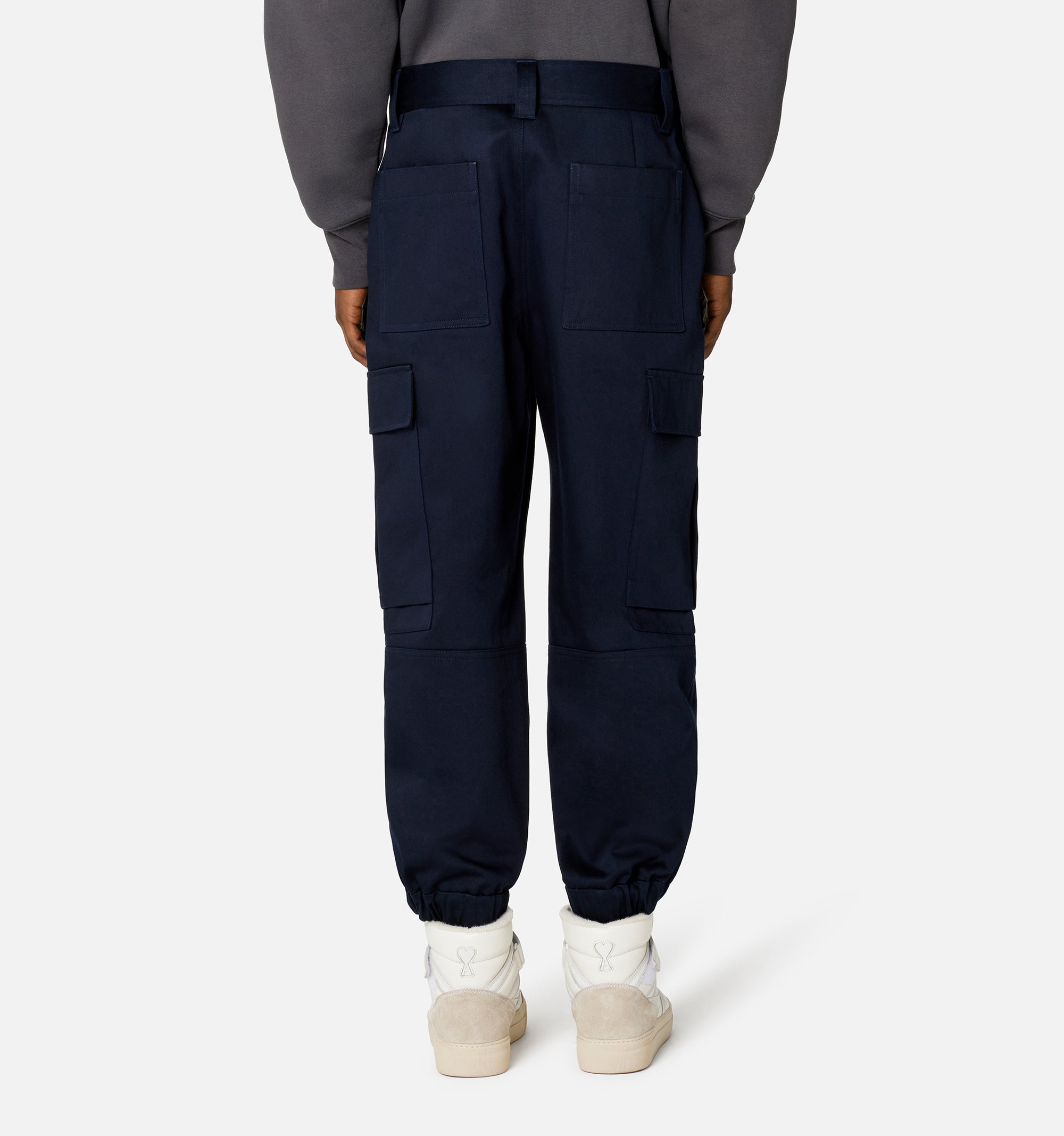 Pantalon cargo à ourlets élastiqués - Nautic Blue