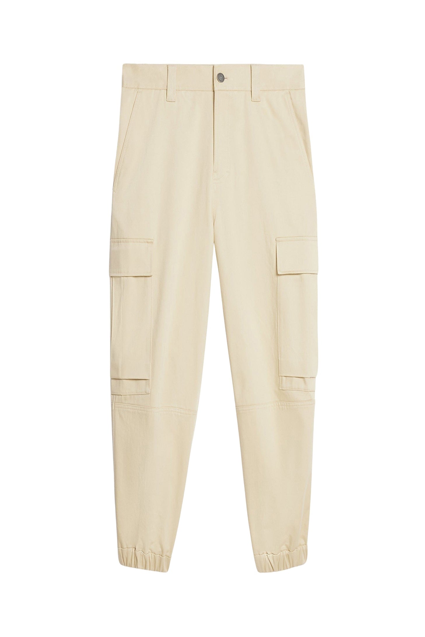 Pantalon cargo à ourlets élastiqués - Vanilla