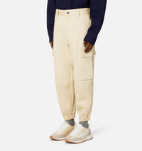 Pantalon cargo à ourlets élastiqués - Vanilla