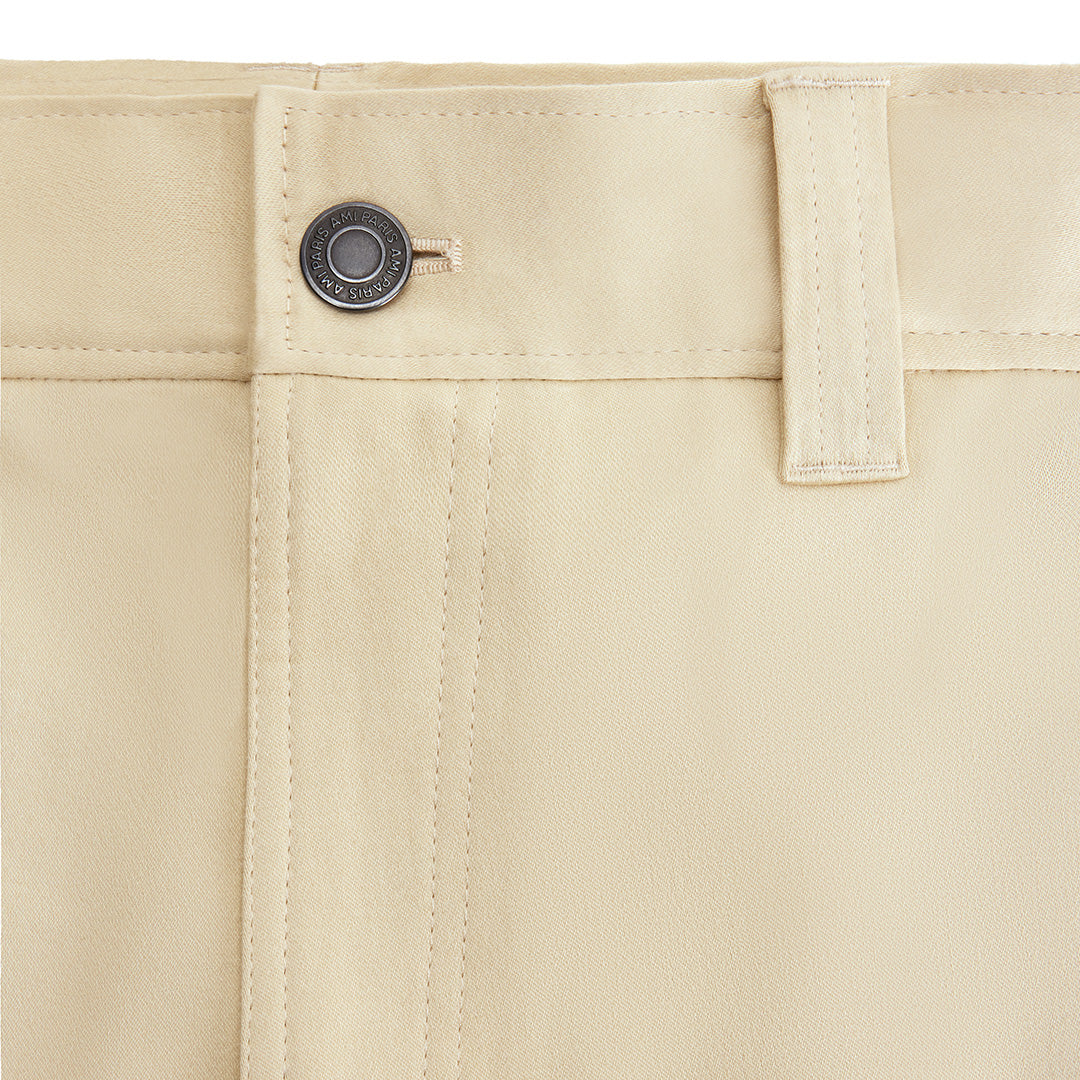 Pantalon cargo à ourlets élastiqués - Vanilla
