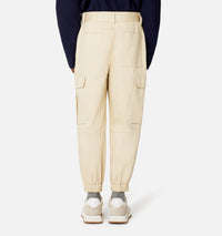 Pantalon cargo à ourlets élastiqués - Vanilla