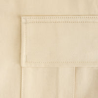 Pantalon cargo en satin de coton - Vanilla