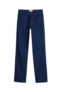Pantalon droit en denim - Indigo