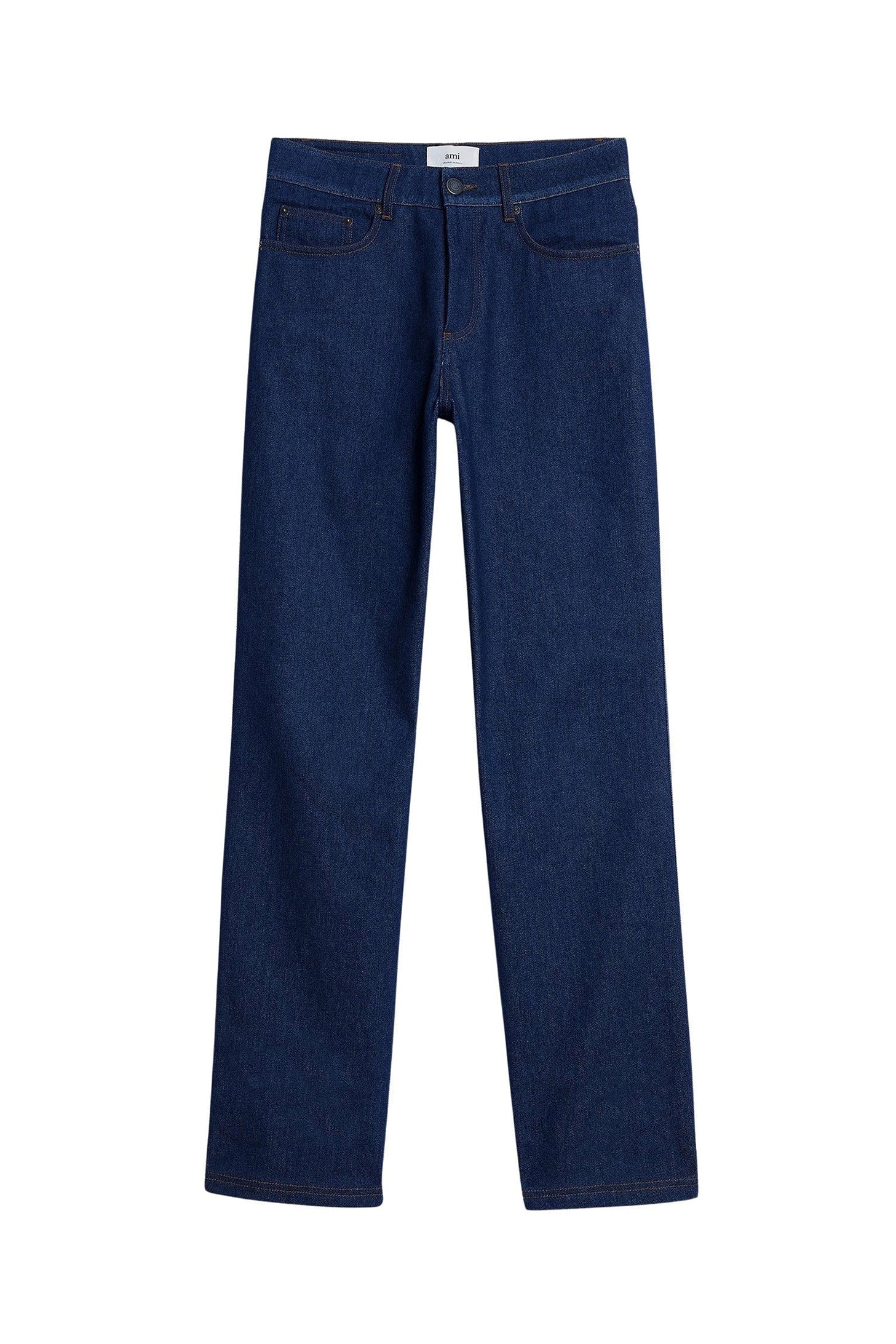 Pantalon droit en denim - Indigo