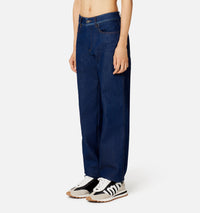 Pantalon droit en denim - Indigo