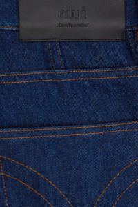 Pantalon droit en denim - Indigo