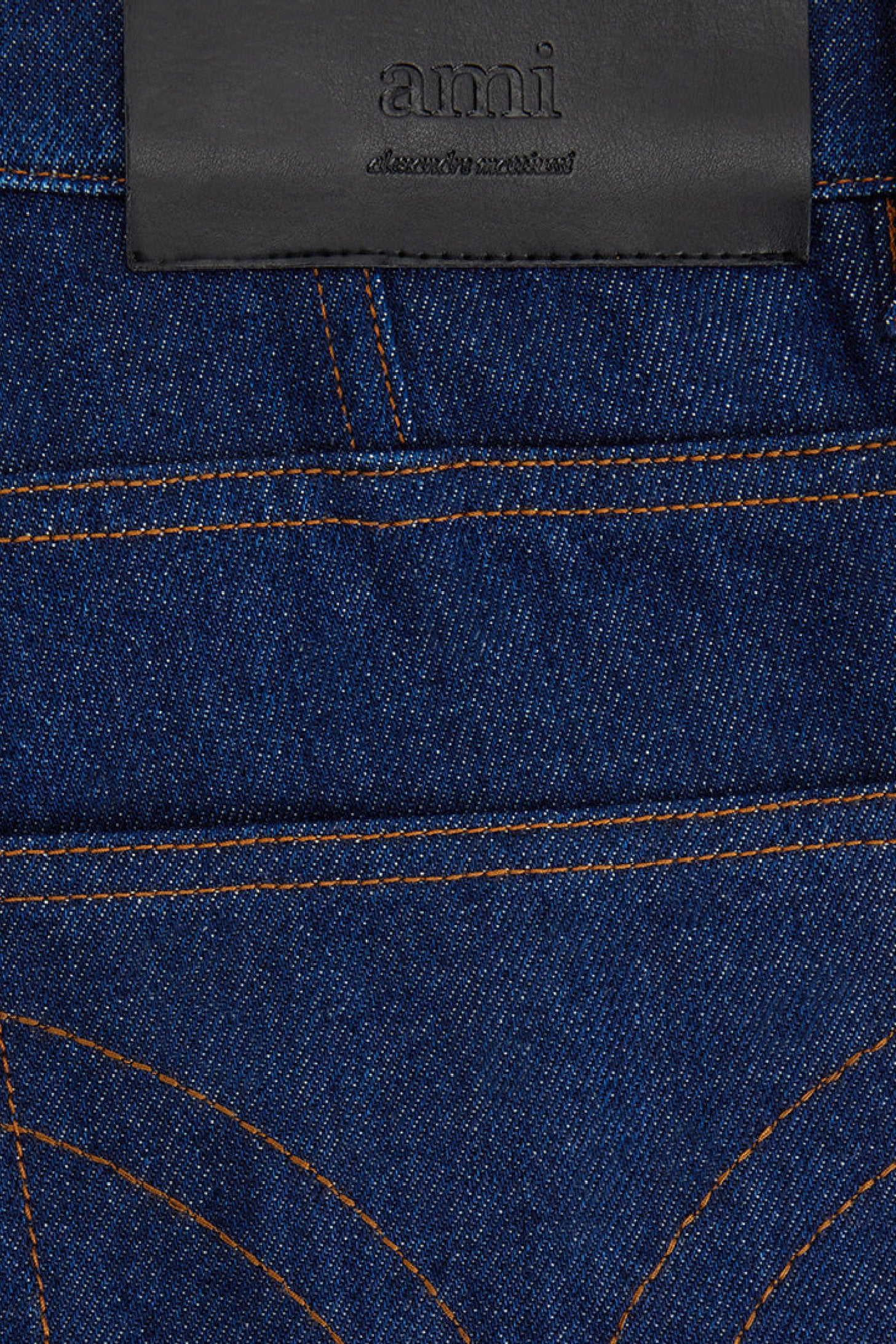 Pantalon droit en denim - Indigo