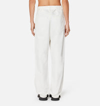 Pantalon droit à poches en denim - Natural White