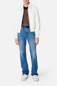 Pantalon droit en denim - Used Blue