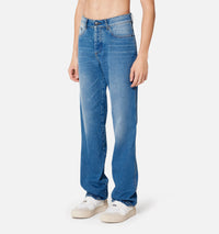 Pantalon droit en denim - Used Blue