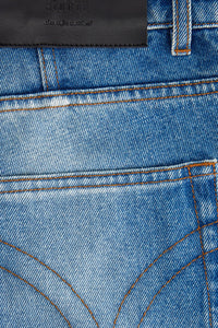Pantalon droit en denim - Used Blue