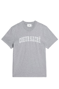 T-shirt Cœur Sacré brodé - Heather Grey