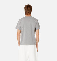 T-shirt Cœur Sacré brodé - Heather Grey