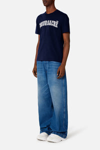 T-shirt Cœur Sacré brodé - Nautic Blue