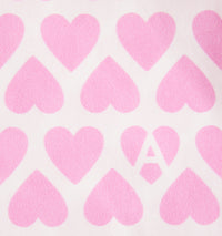Caleçon imprimé cœurs - Candy Pink & Natural White