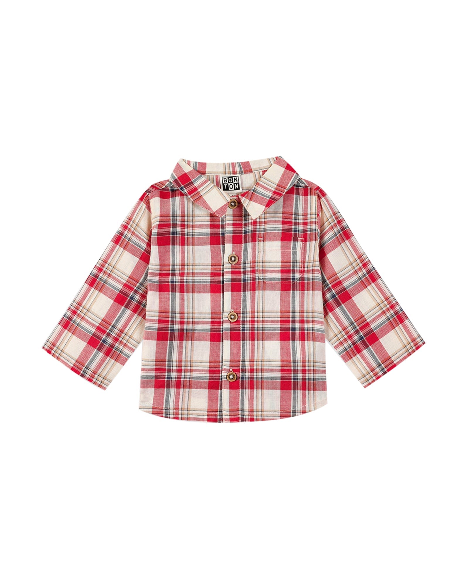 Baby Shirt - Carreau Rouge
