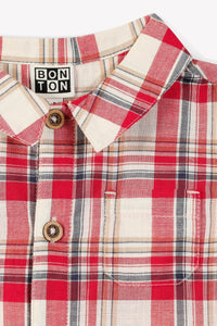 Baby Shirt - Carreau Rouge