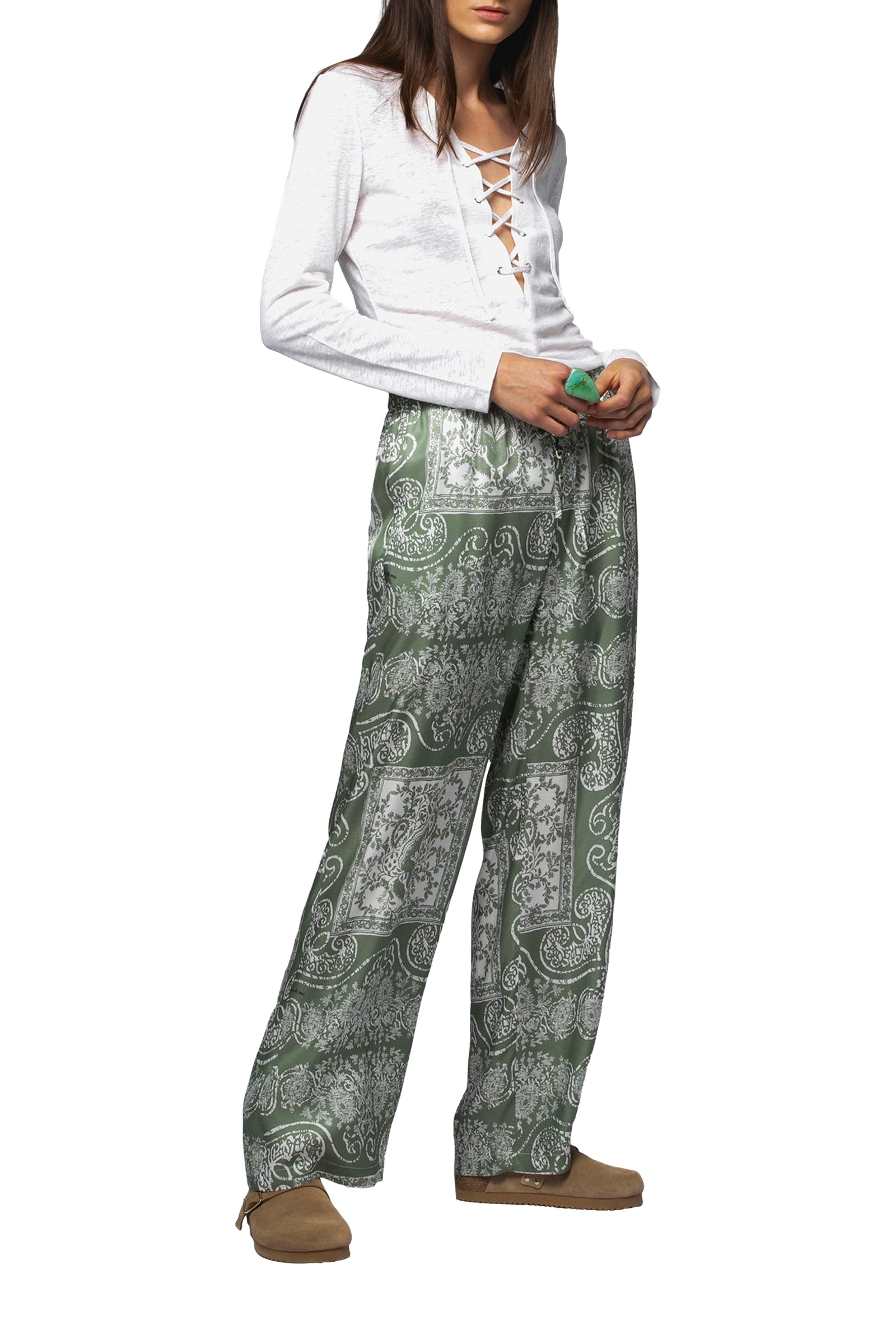 1 QTY RELIQUAT ST 0% QTY VENDU 0/1 TOP LACE EN LIN