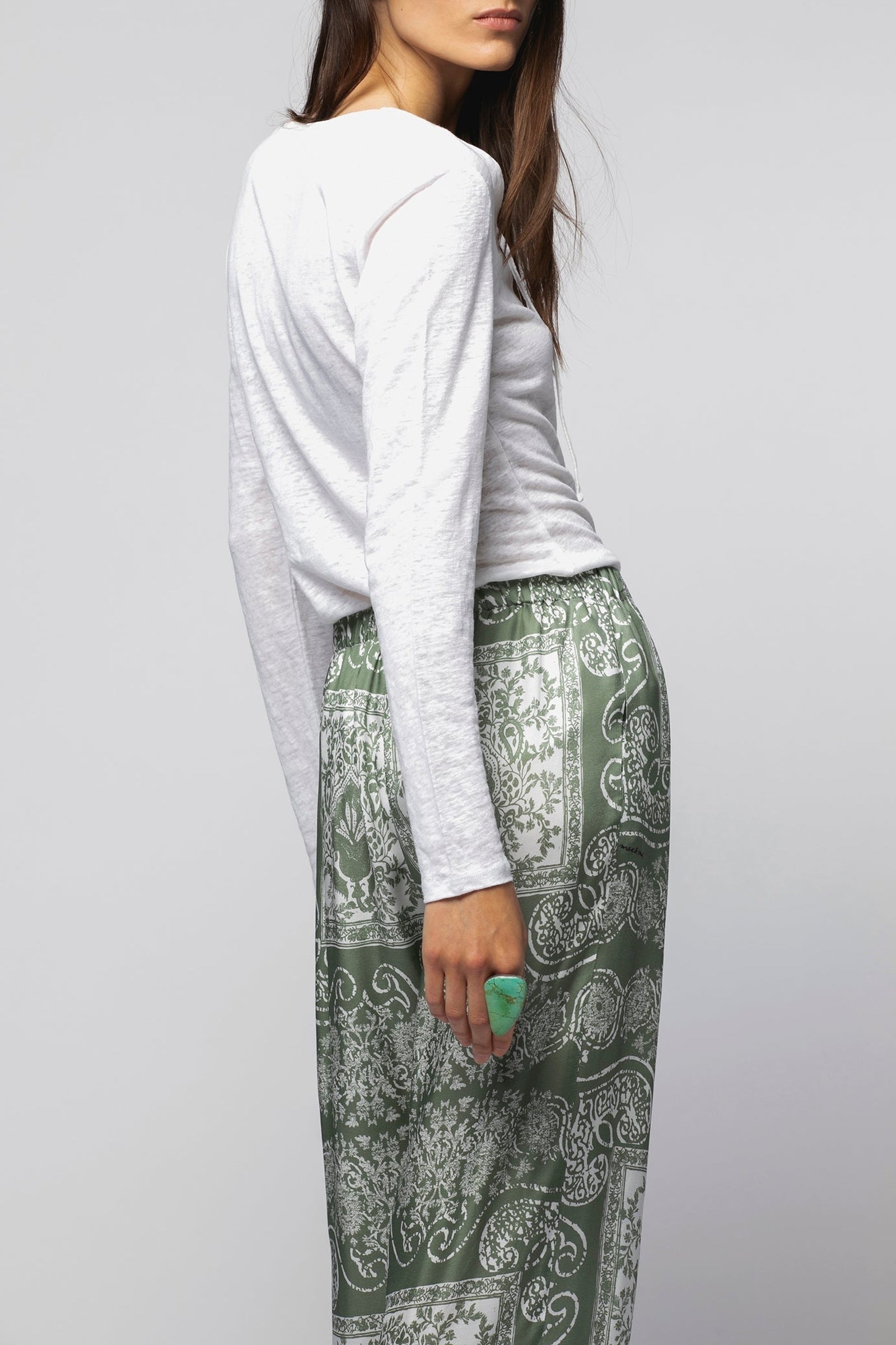 1 QTY RELIQUAT ST 0% QTY VENDU 0/1 TOP LACE EN LIN