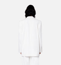 Blazer oversize croisé - Natural White