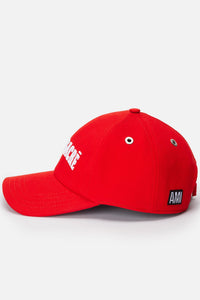 Casquette Cœur Sacré avec broderie - Scarlet Red & White