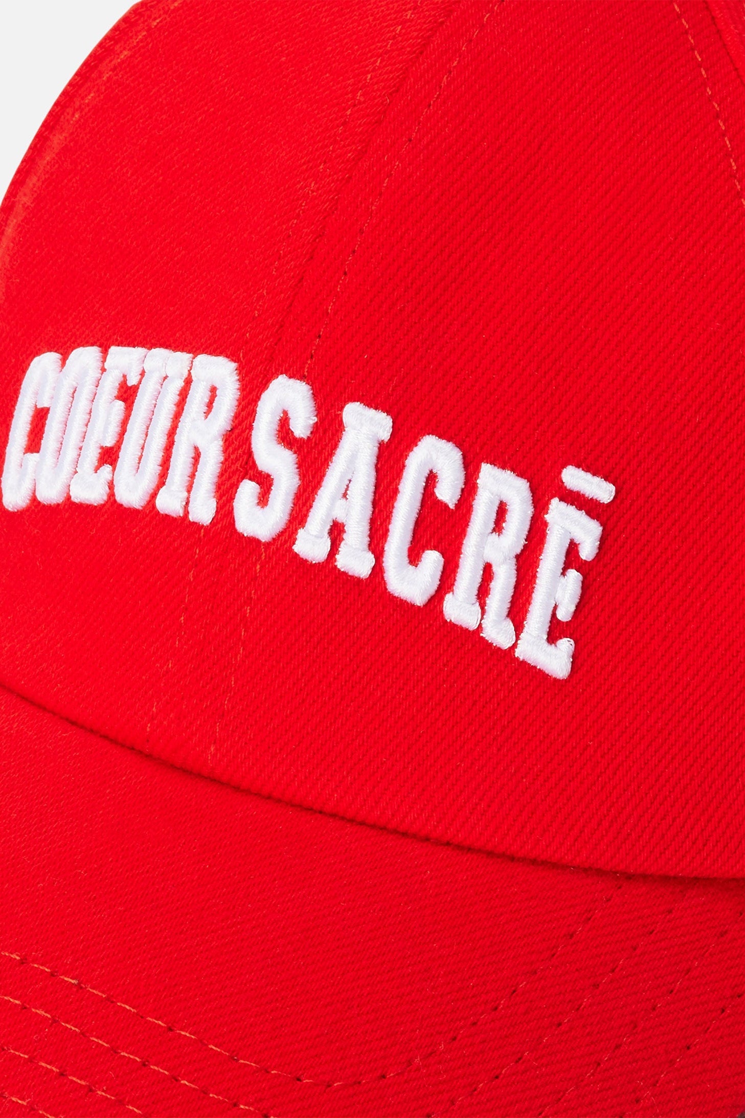 Casquette Cœur Sacré avec broderie - Scarlet Red & White