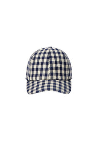 Casquette à motif vichy - Nautic Blue & Natural White