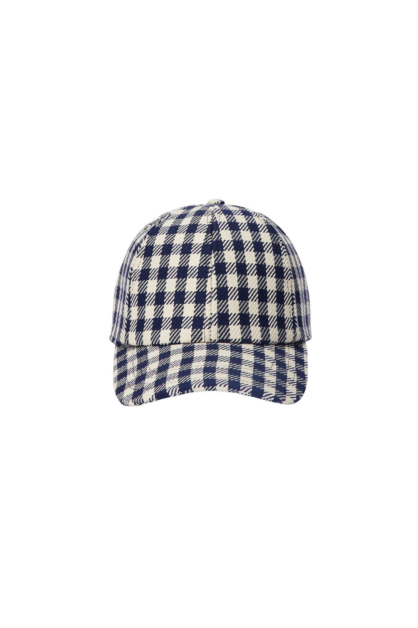 Casquette à motif vichy - Nautic Blue & Natural White