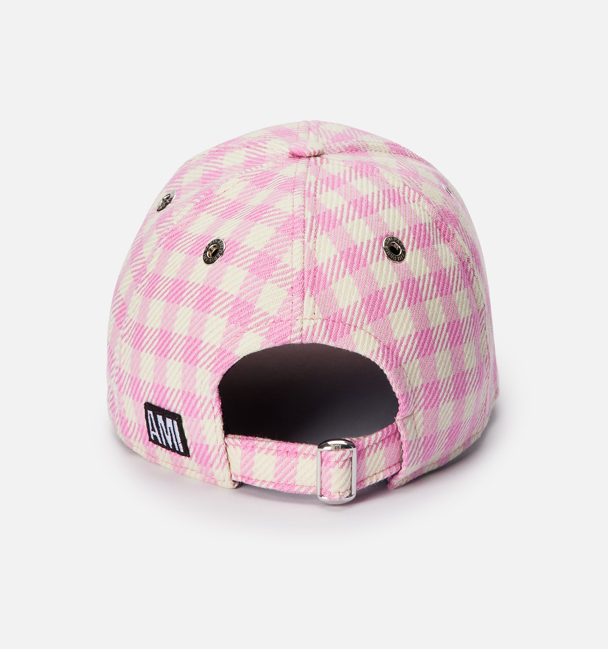 Casquette à motif vichy - Candy Pink & Natural White