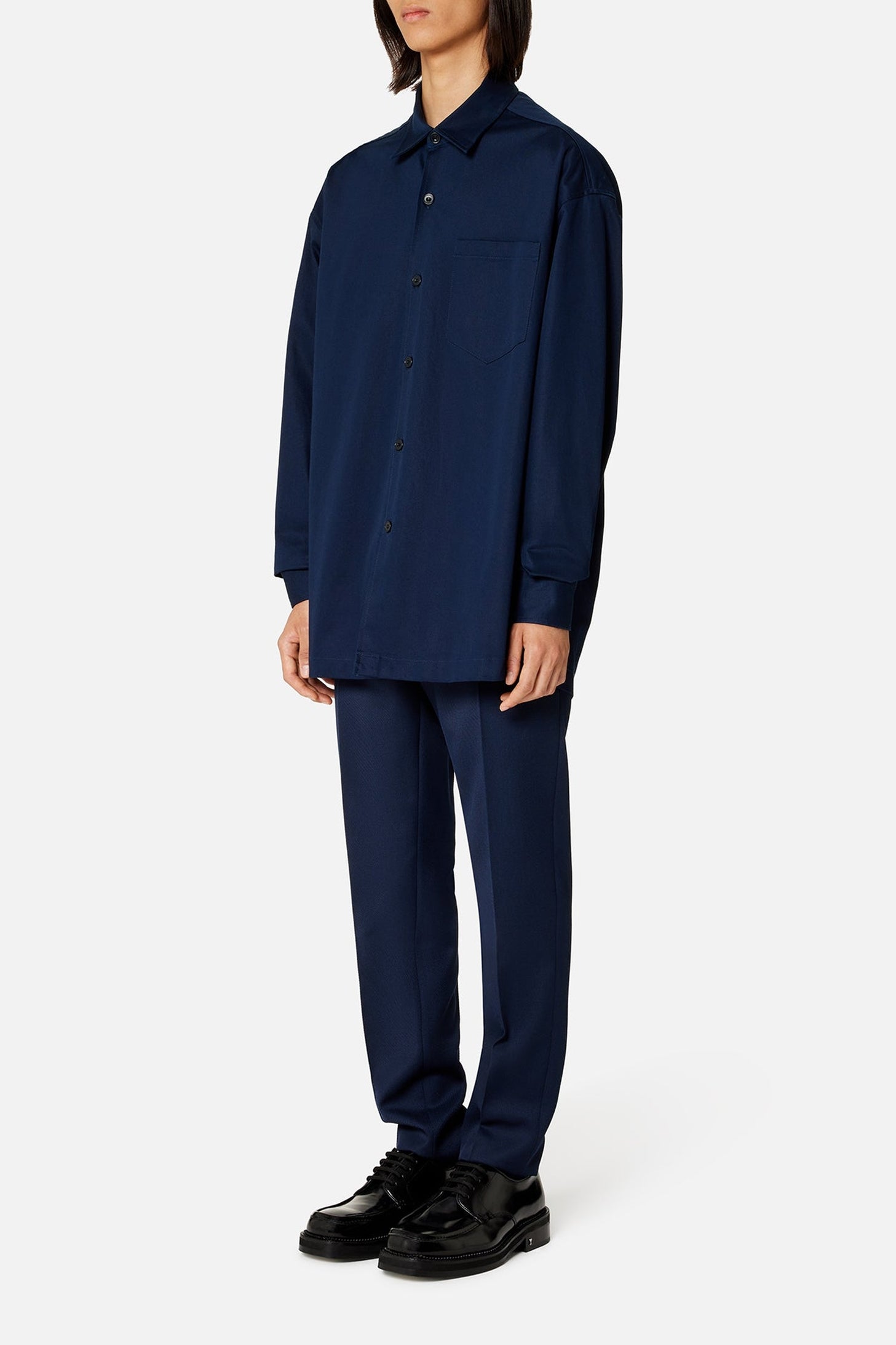 Surchemise Ami Paris oversize imprimée - Nautic Blue