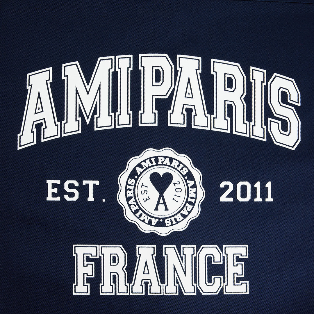 Surchemise Ami Paris oversize imprimée - Nautic Blue