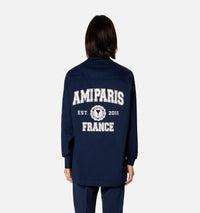 Surchemise Ami Paris oversize imprimée - Nautic Blue