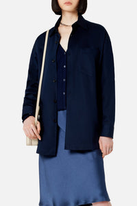 Surchemise Ami Paris oversize imprimée - Nautic Blue