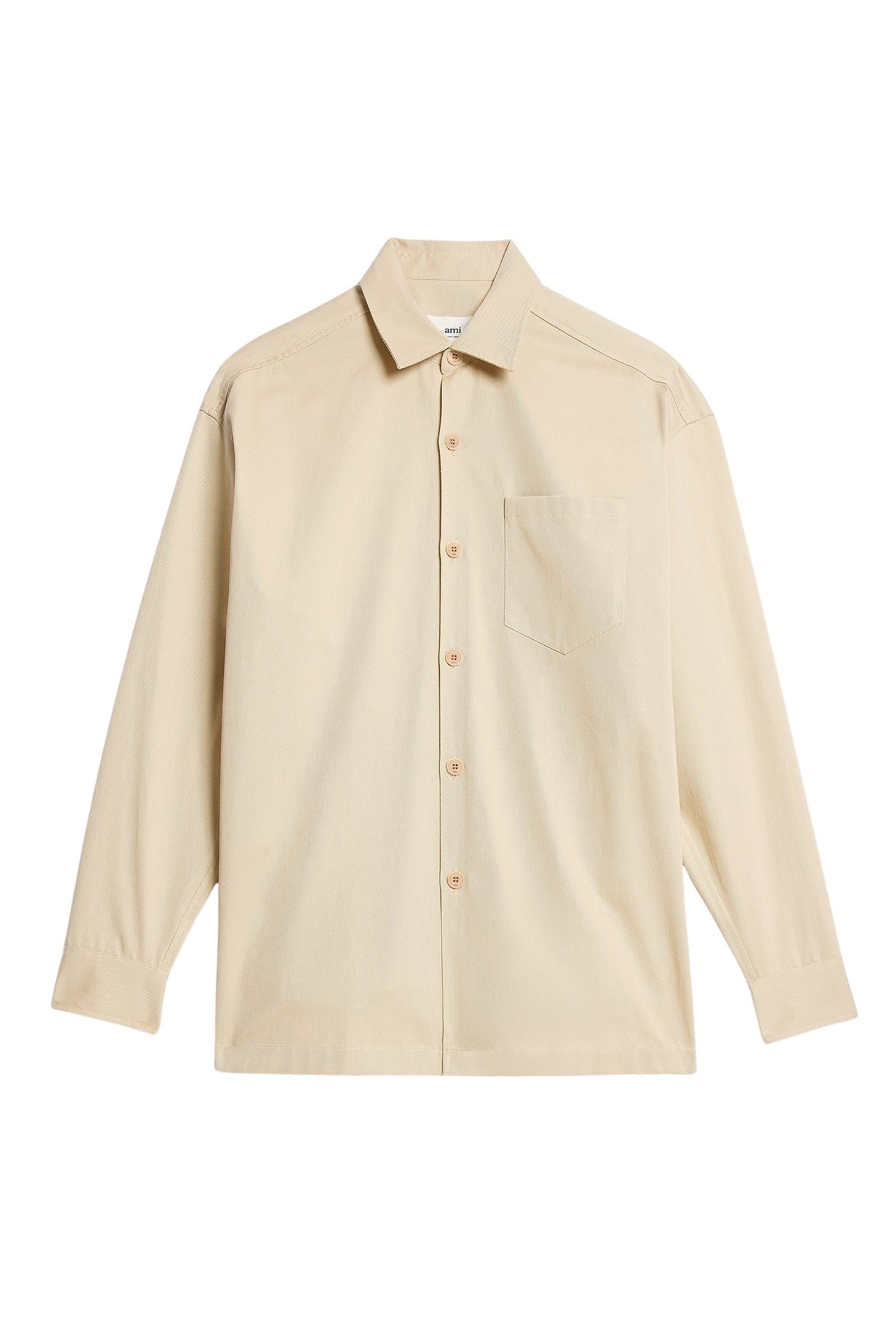 Surchemise Ami Paris oversize imprimée - Vanilla