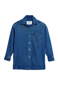 Surchemise Ami Paris oversize imprimée - Used Blue