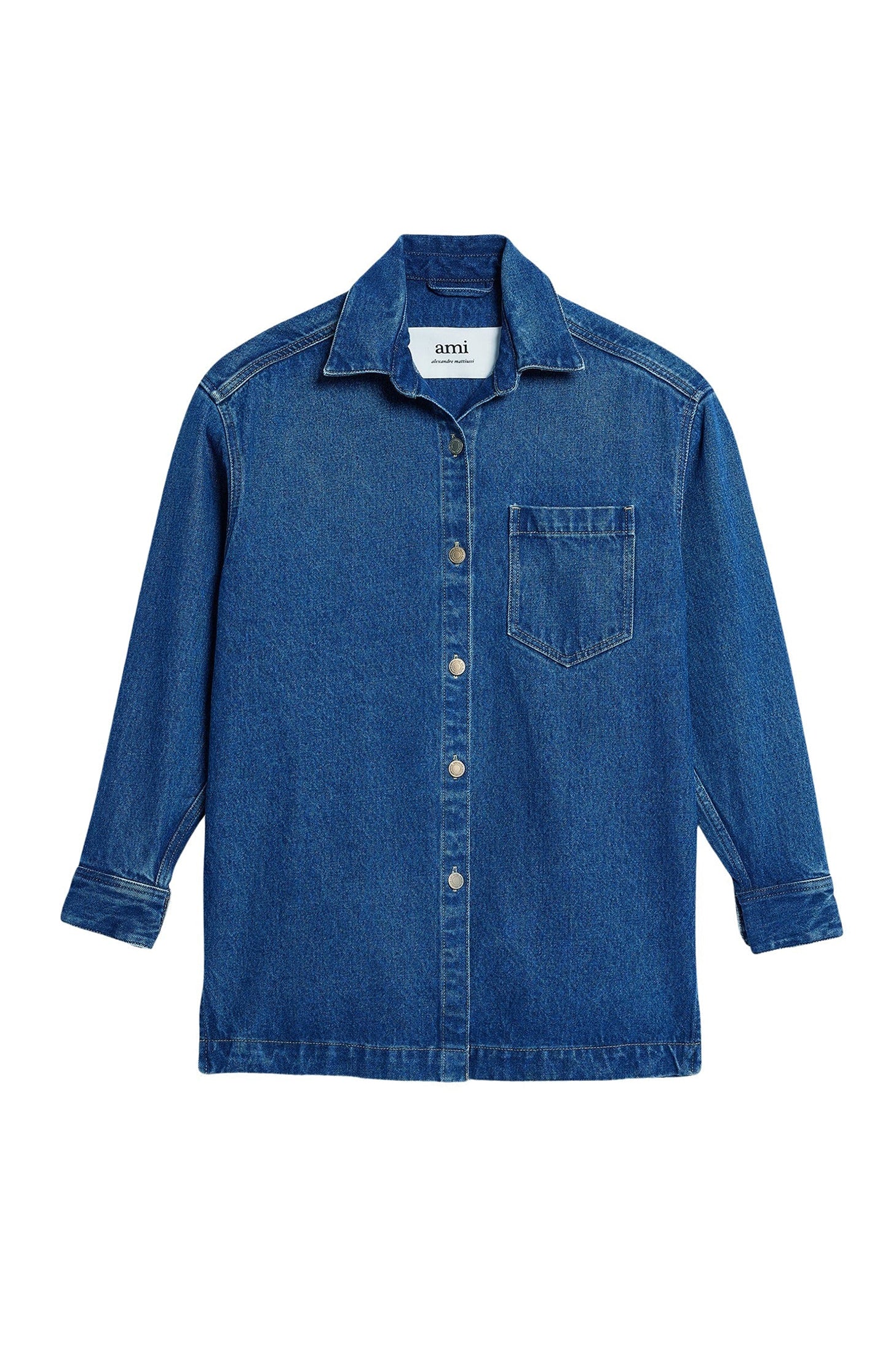 Surchemise Ami Paris oversize imprimée - Used Blue