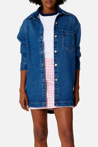Surchemise Ami Paris oversize imprimée - Used Blue