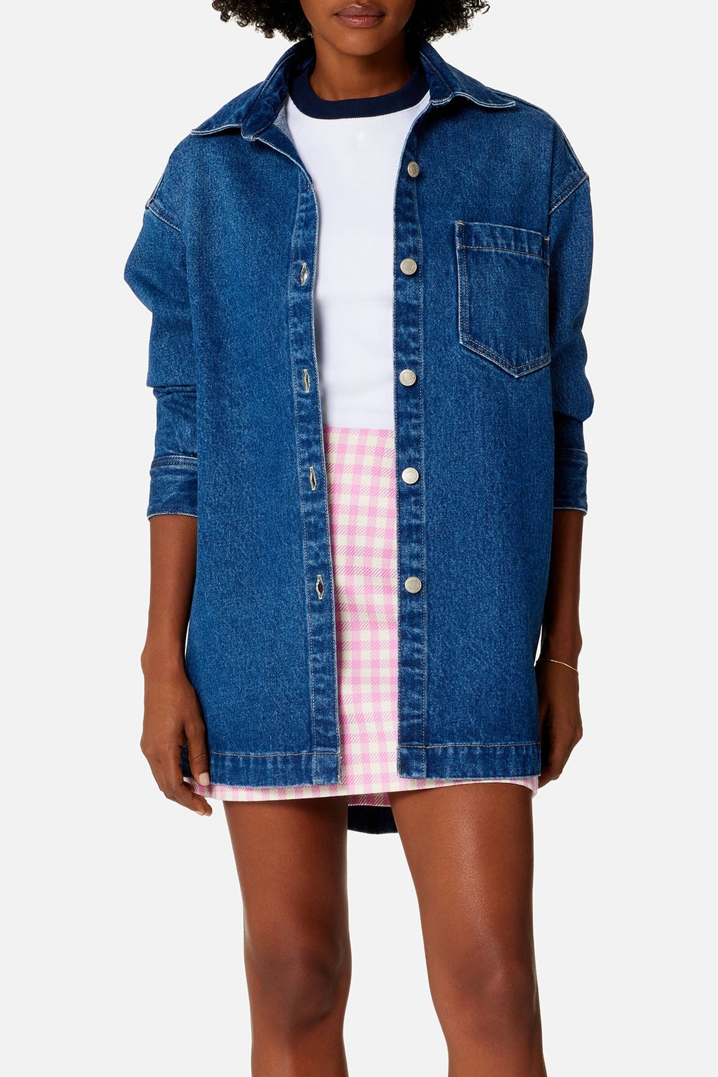 Surchemise Ami Paris oversize imprimée - Used Blue