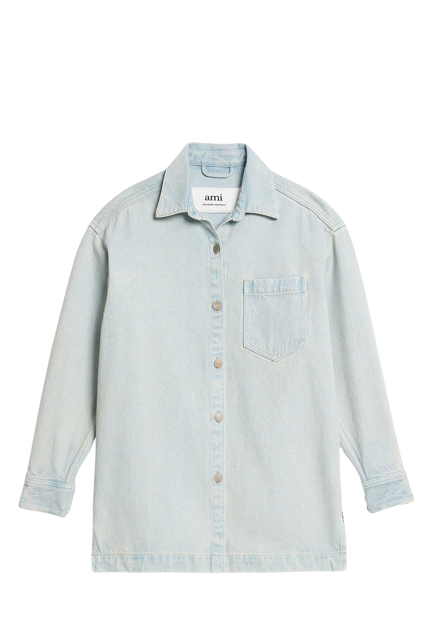 Surchemise Ami Paris oversize imprimée - Bleached Blue