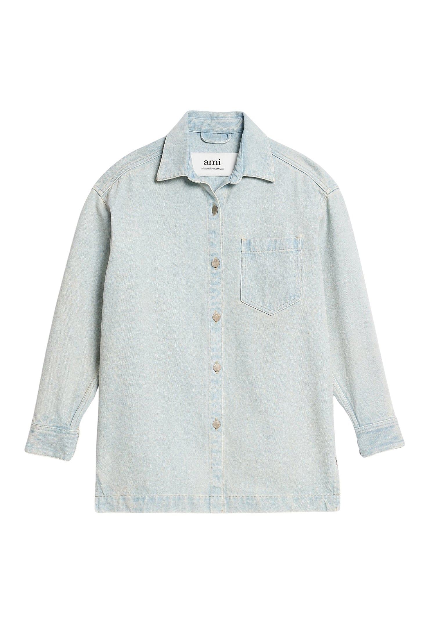 Surchemise Ami Paris oversize imprimée - Bleached Blue
