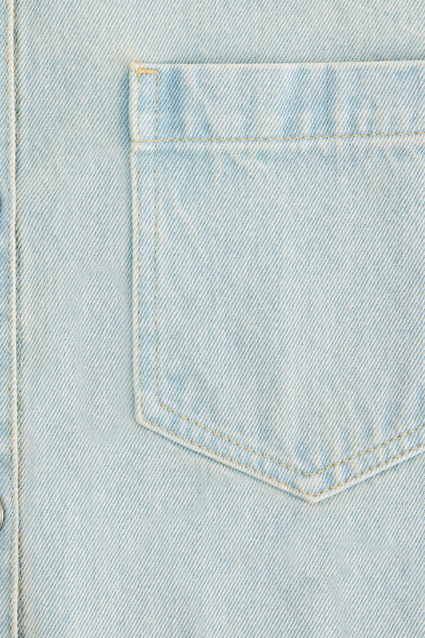 Surchemise Ami Paris oversize imprimée - Bleached Blue