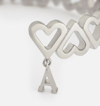 Bracelet cœurs Ami x Alan Crocetti en argent - Silver