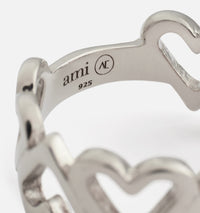 Bague cœurs Ami x Alan Crocetti en argent - Silver