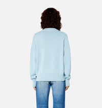 Cardigan Ami de Cœur boutonné en maille - Sky Blue