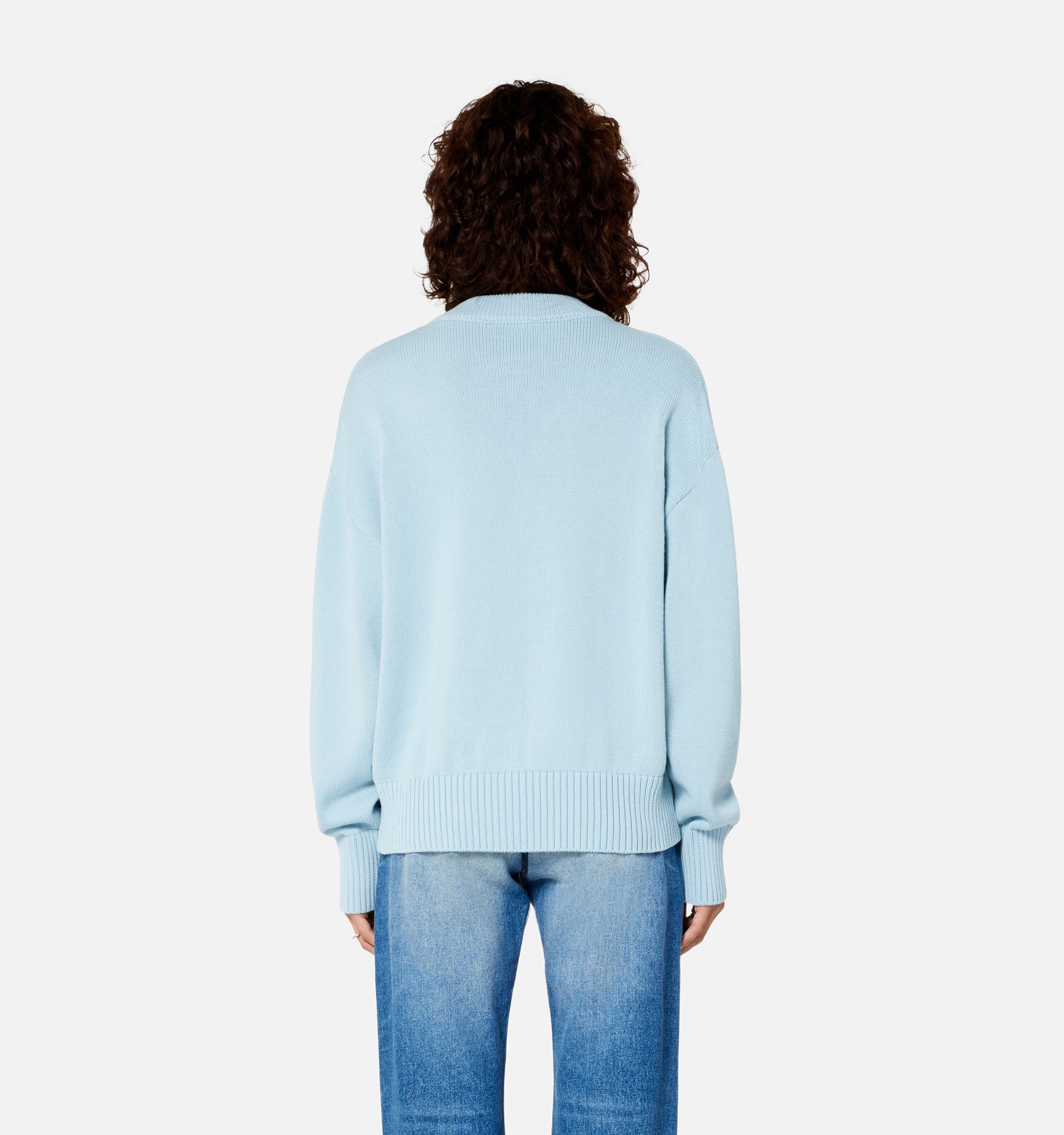 Cardigan Ami de Cœur boutonné en maille - Sky Blue