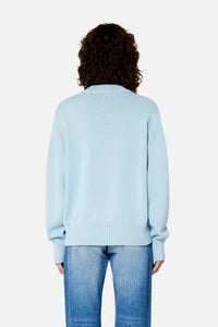 Cardigan Ami de Cœur boutonné en maille - Sky Blue